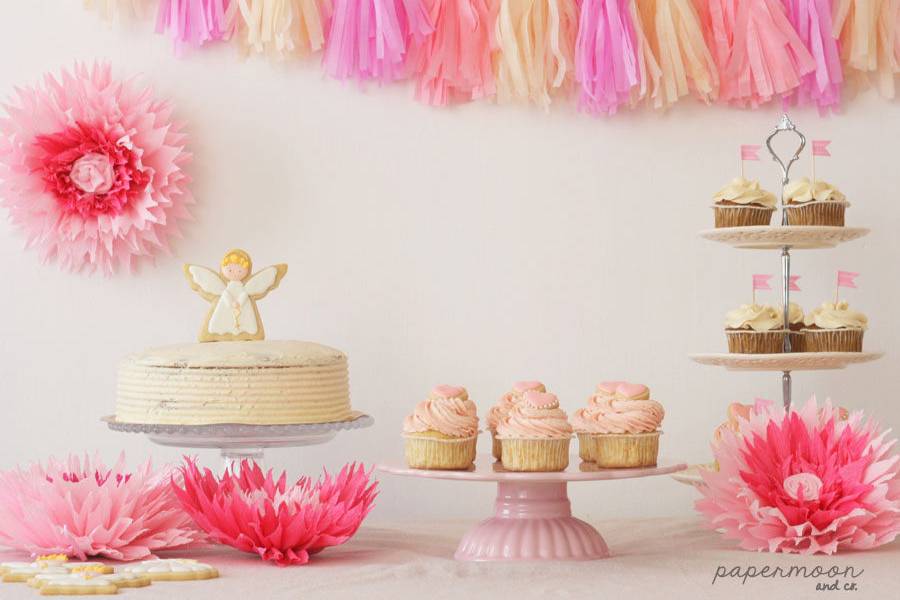 Mesa dulce en rosa