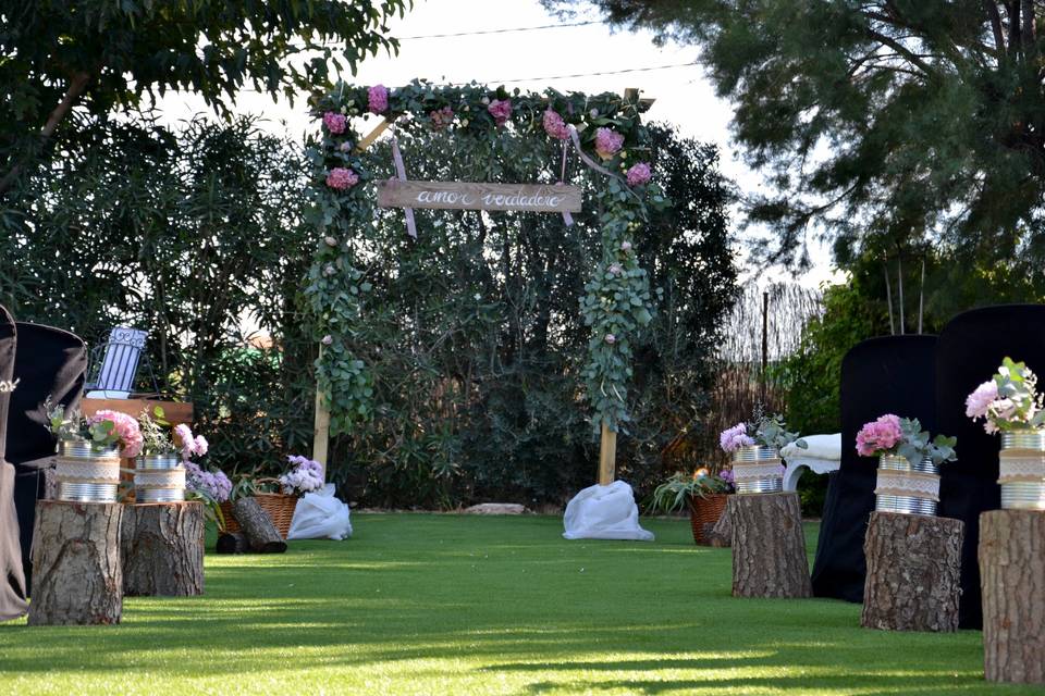 Decoración de ceremonia