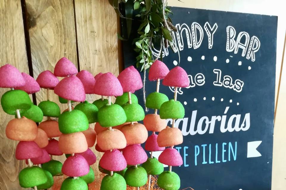 Mesas de chuches personalizada