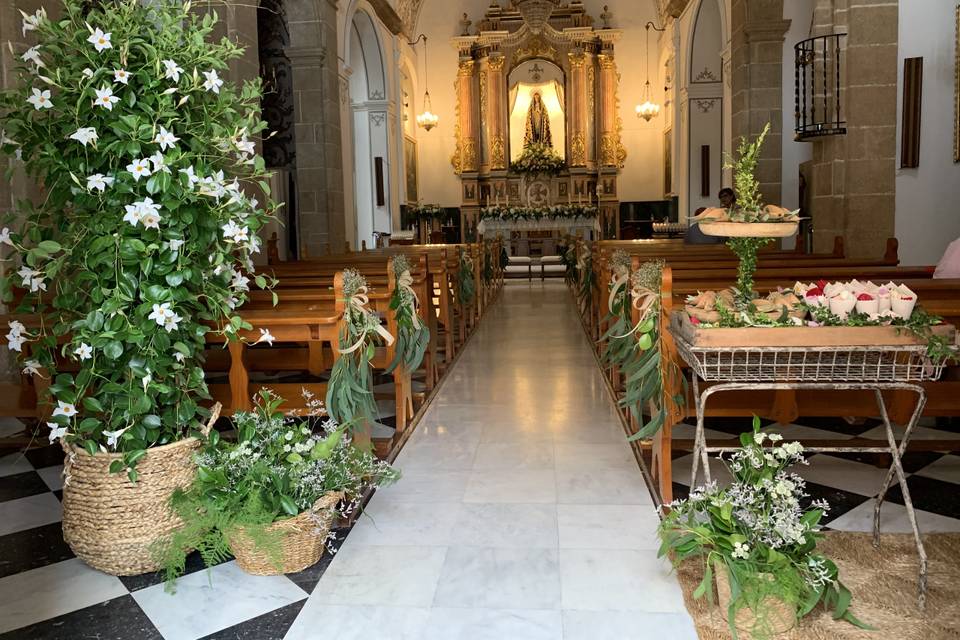 Interior ceremonia religiosa