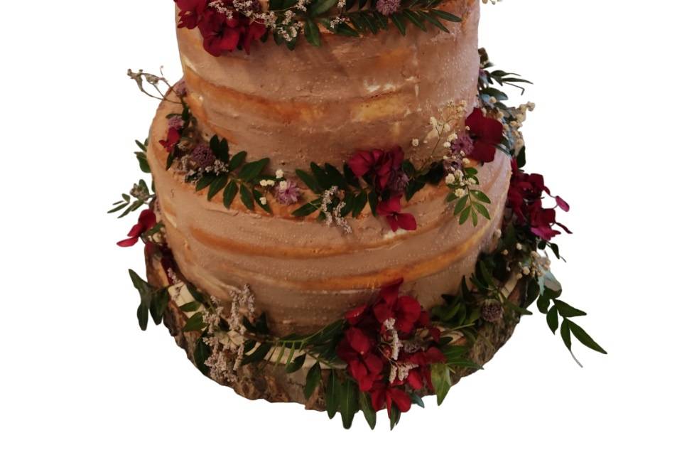 Naked Cake-Flores silvestres