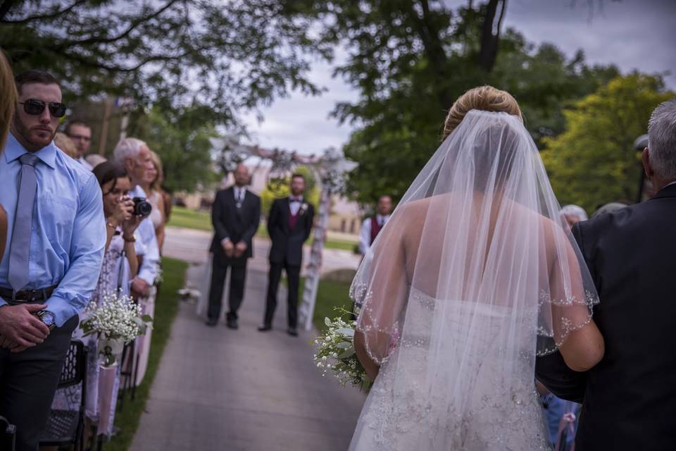 La llegada de la novia