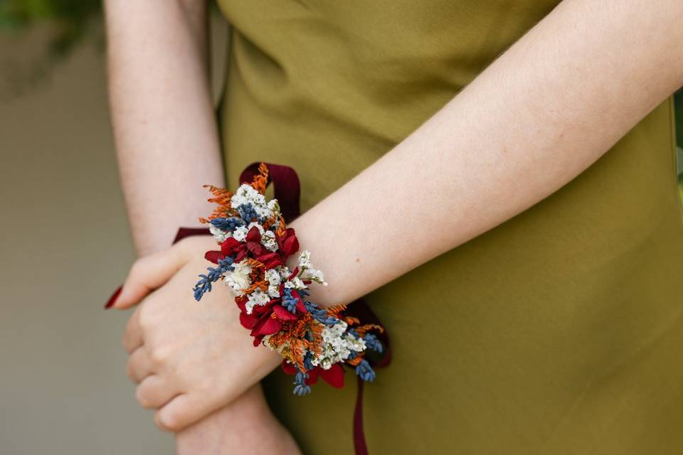 Pulsera floral dama honor