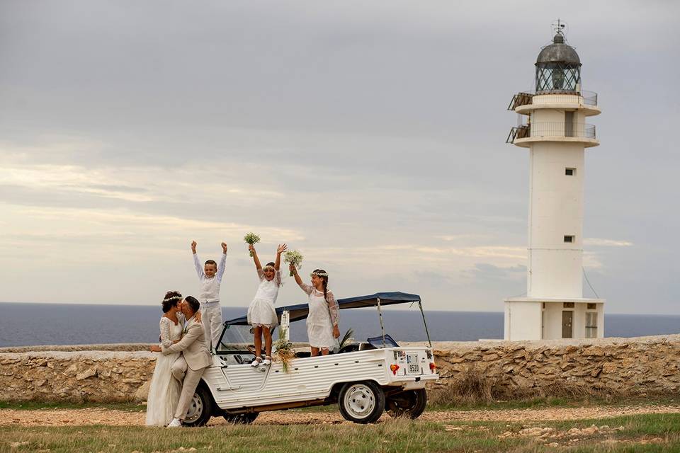 Boda en el faro de Es Cap