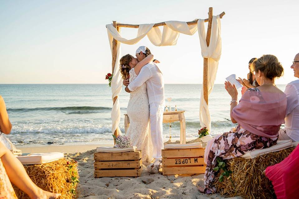 Boda en la Playa de Migjorn