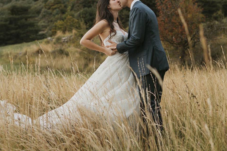 Fotos de postboda naturales
