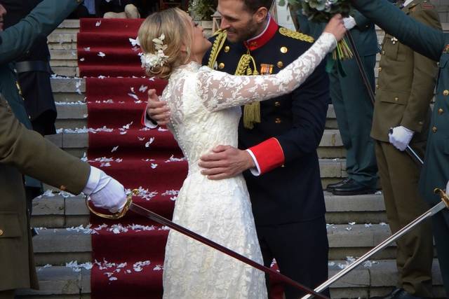 Salida de los novios