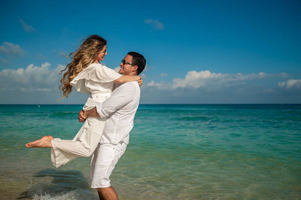Pre boda en la playa