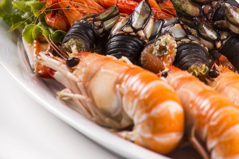 Góndola de mariscos