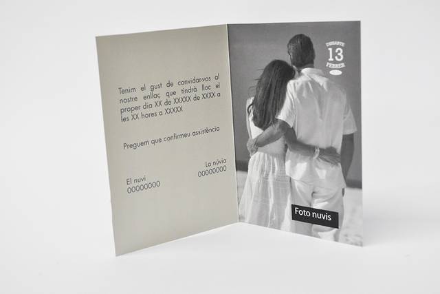 Invitación díptico (Ref. 18)