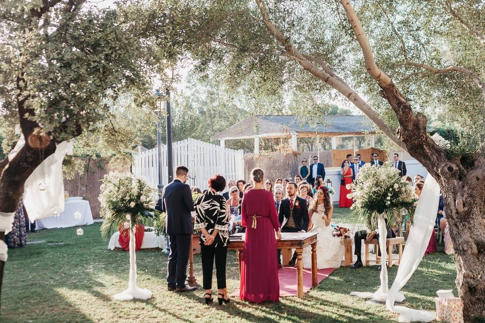 Boda en exterior