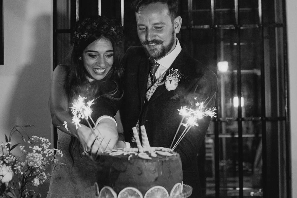 La tarta de la boda
