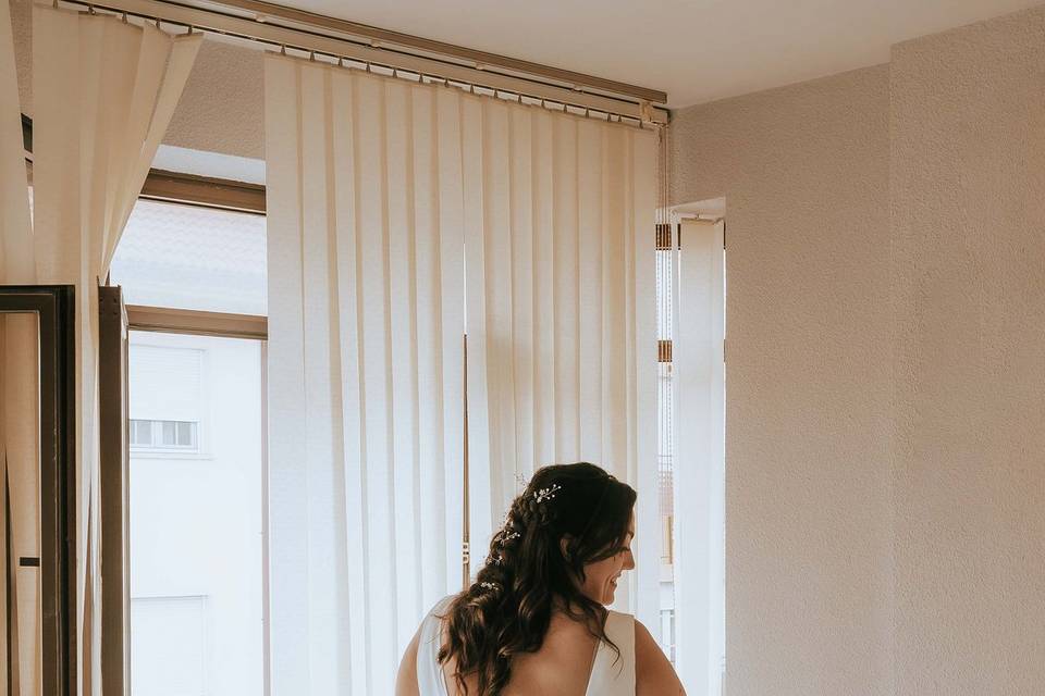 Preparativos de la novia