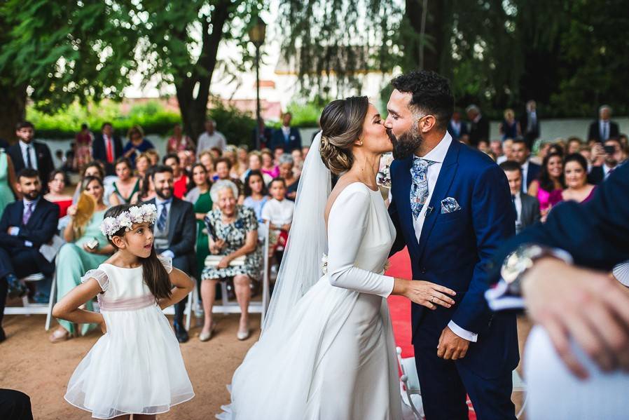 Beso en la ceremonia