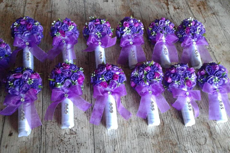 Minis ramos color lilas