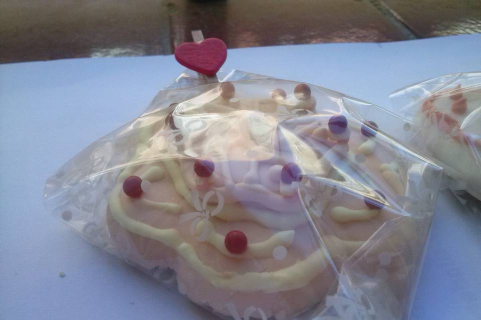 Tarta novios galleta