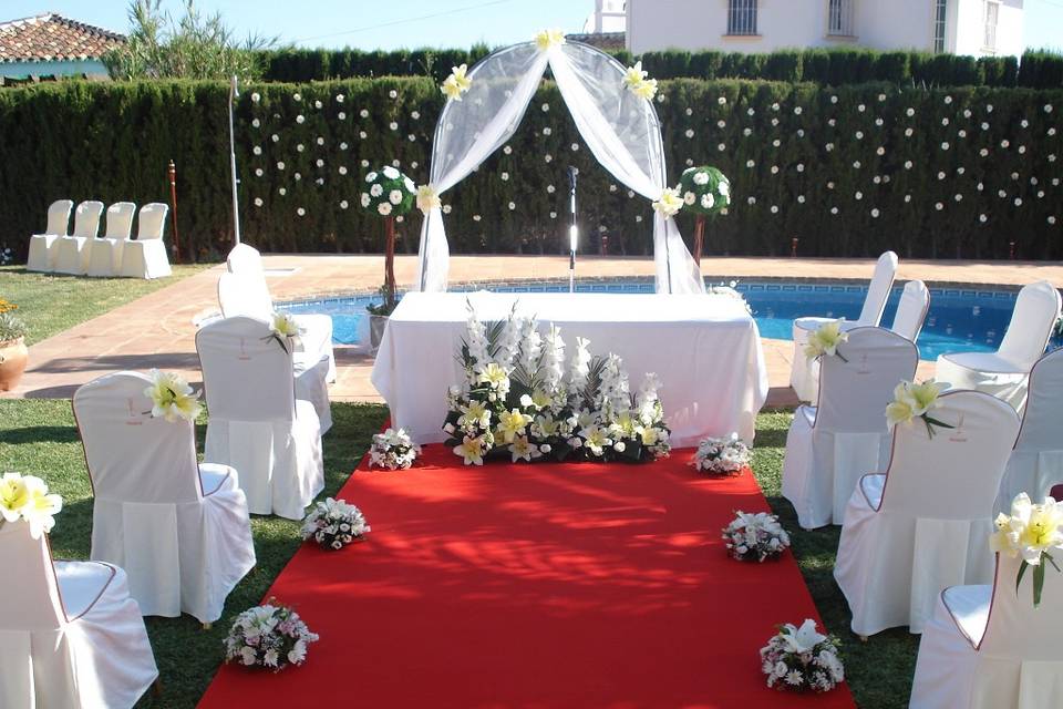 Decoración de la boda