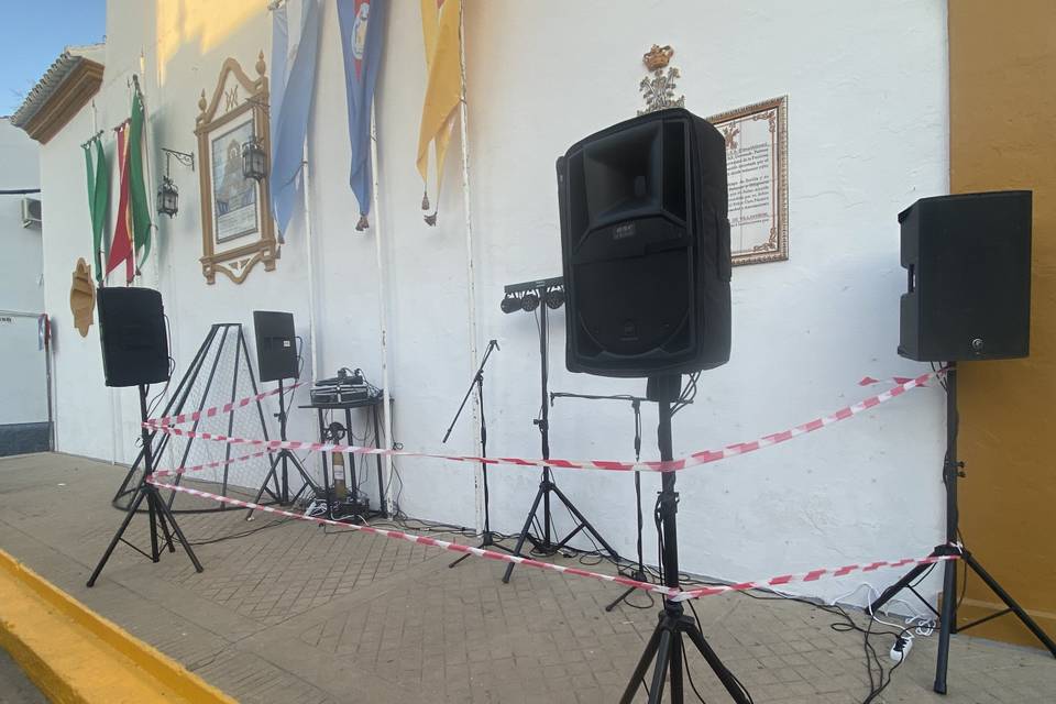 Equipo de sonido para eventos