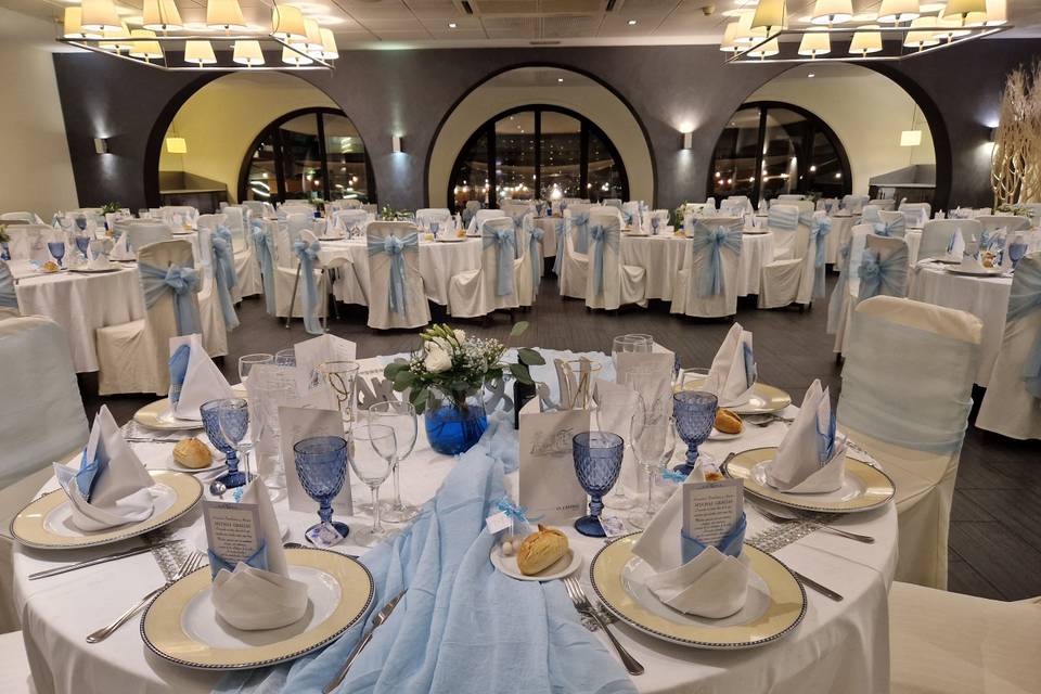 Boda personalizada azul