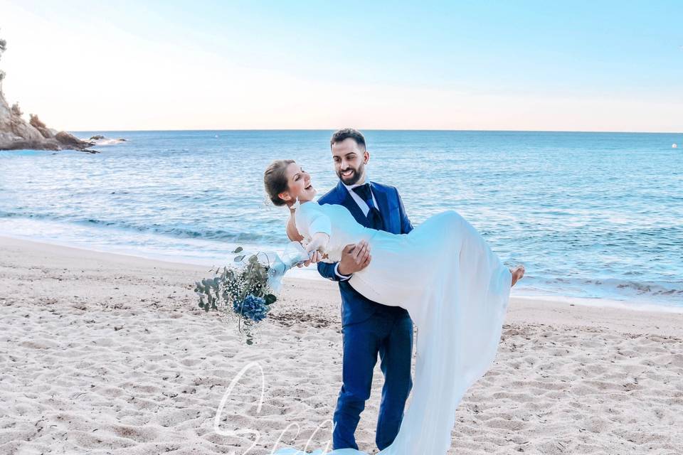 Postboda en la playa