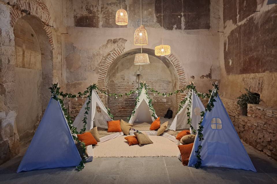 Decoración con tipis