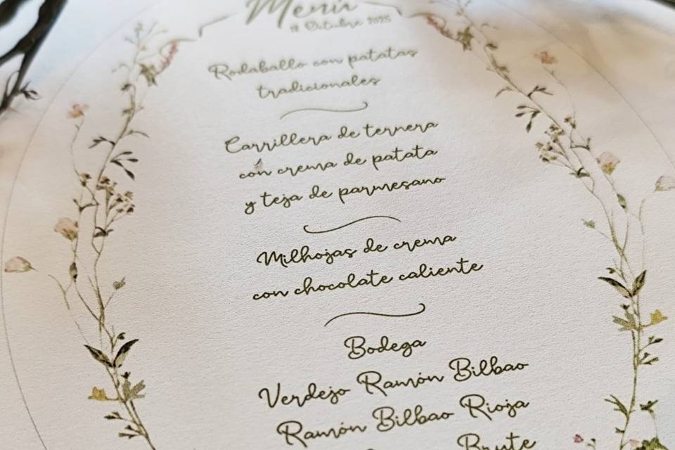 Diseño menús
