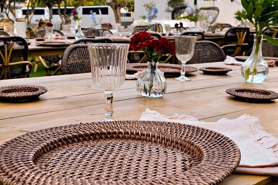 Banquete en el jardín