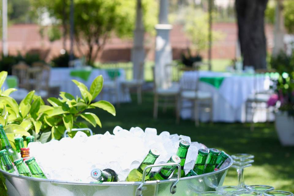 Boda exterior en jardines