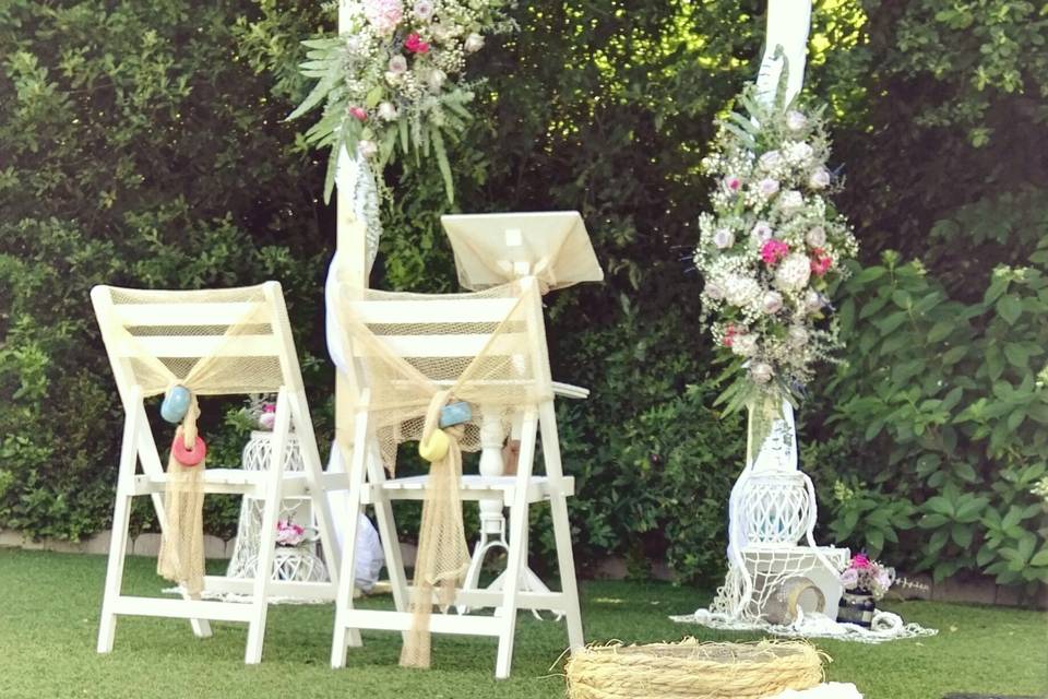 Terraza chillout para boda