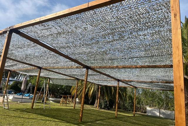 Pérgola Rústica  4x4 camuflaje