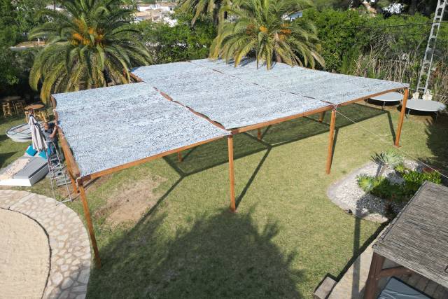 Pérgola Rústica  4x4 camuflaje