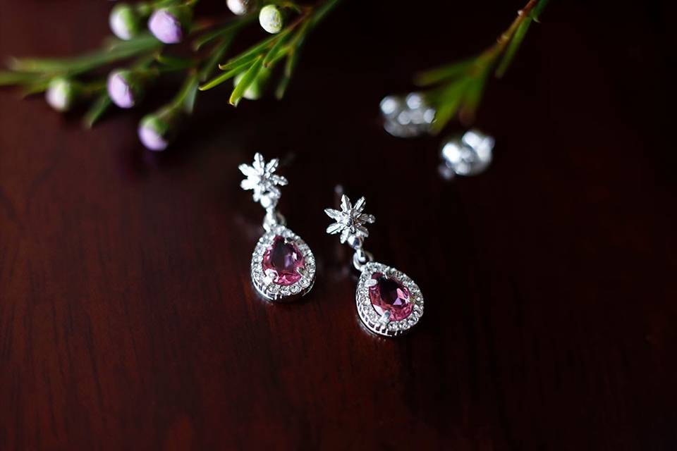 Pendientes eguzkilore fusia