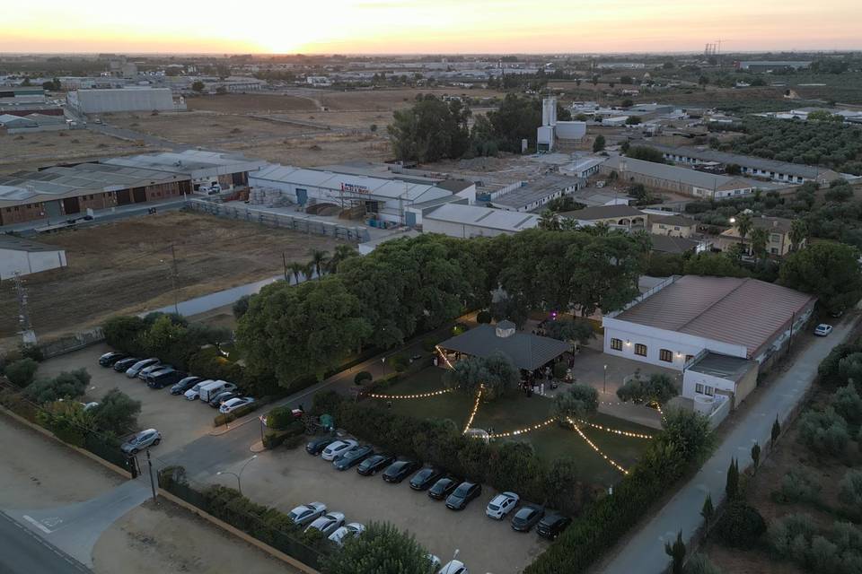 Vista aérea hacienda