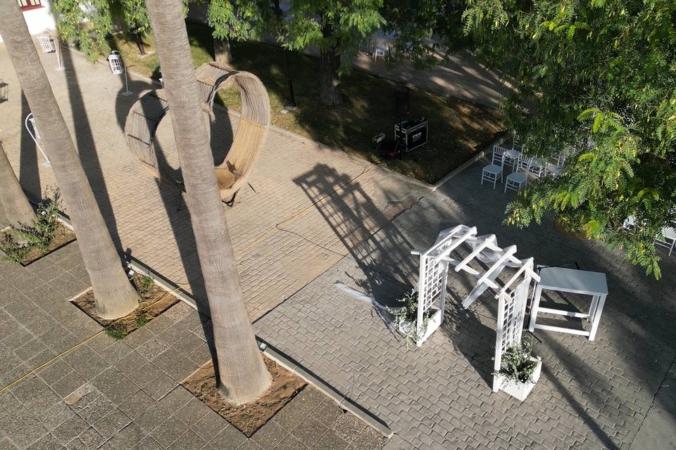 Vista aérea hacienda