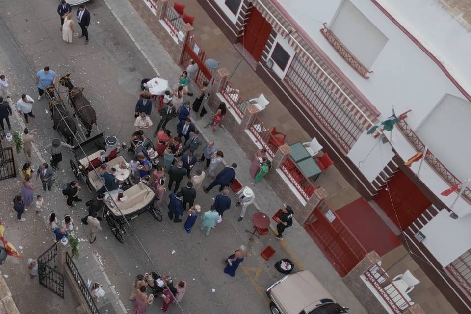 Vista aérea ceremonia