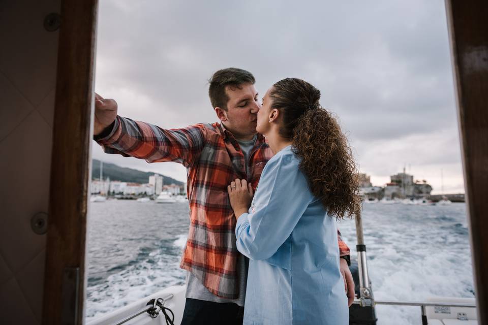 Preboda en alta mar