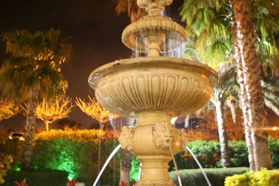 Fuente del jardín