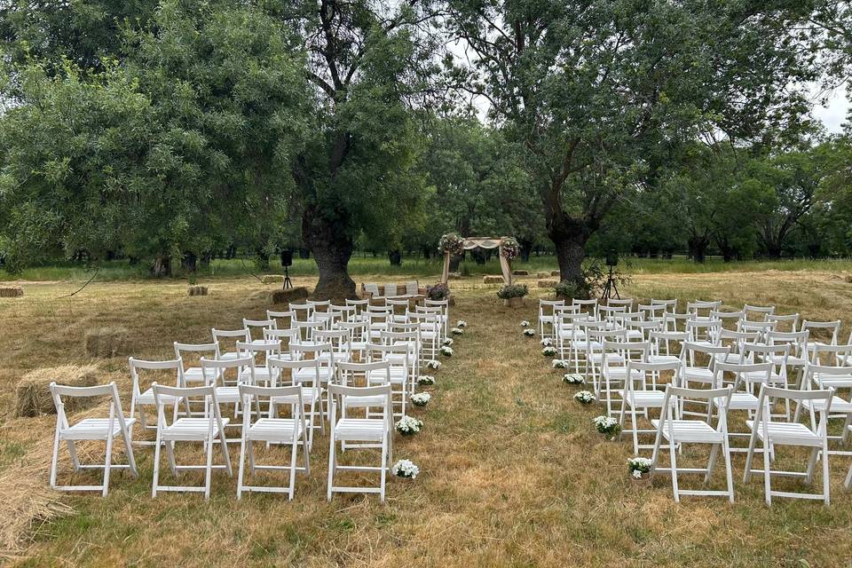 Ceremonia en jardines