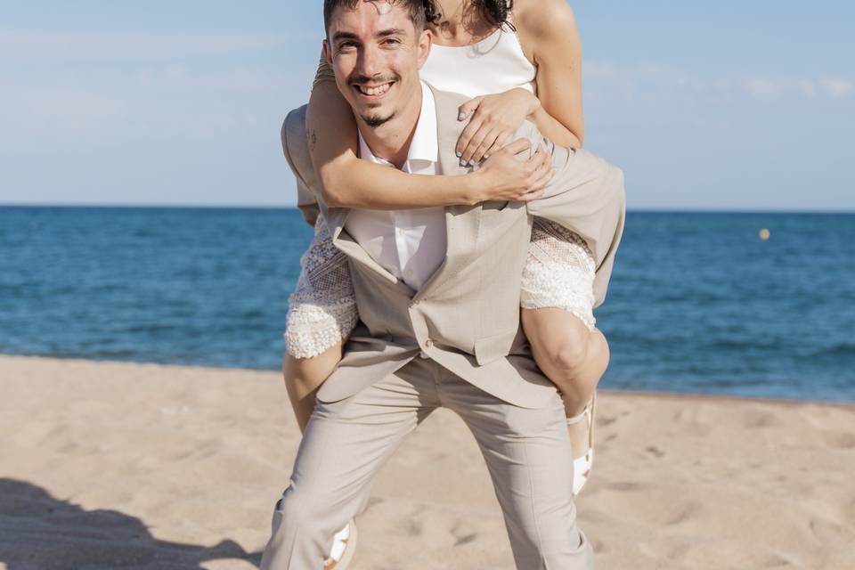 La pareja recién casada