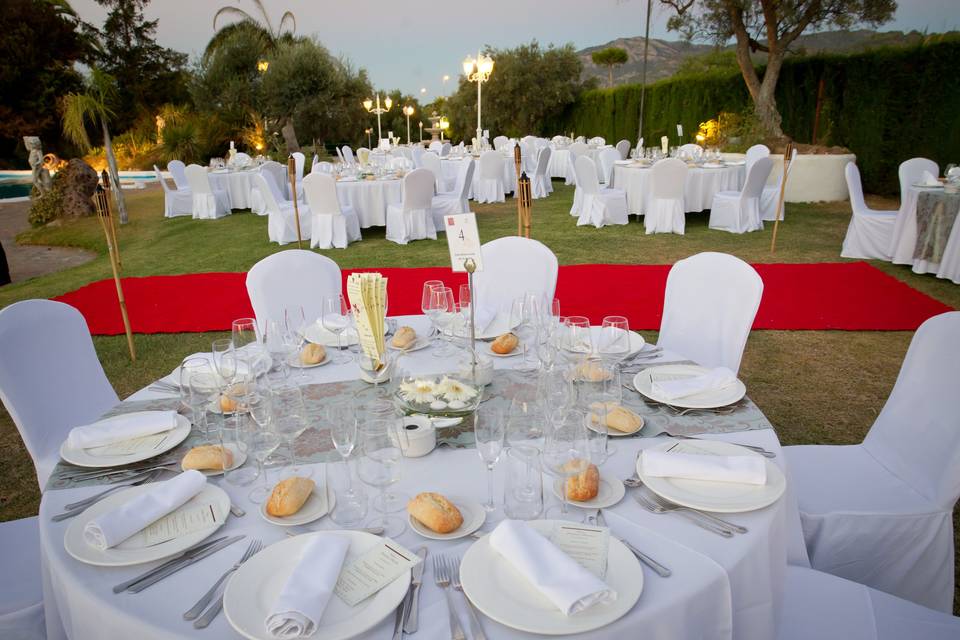 Banquete al aire libre