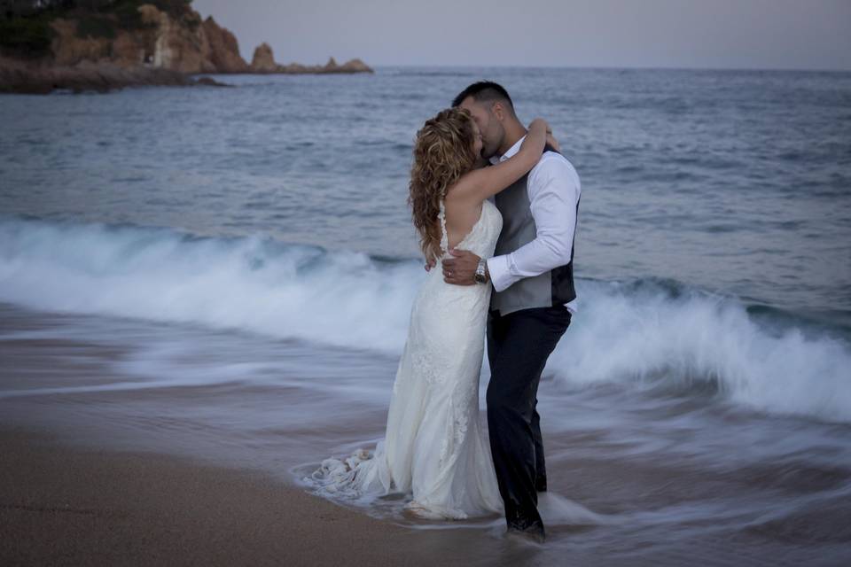 Postboda en la playa