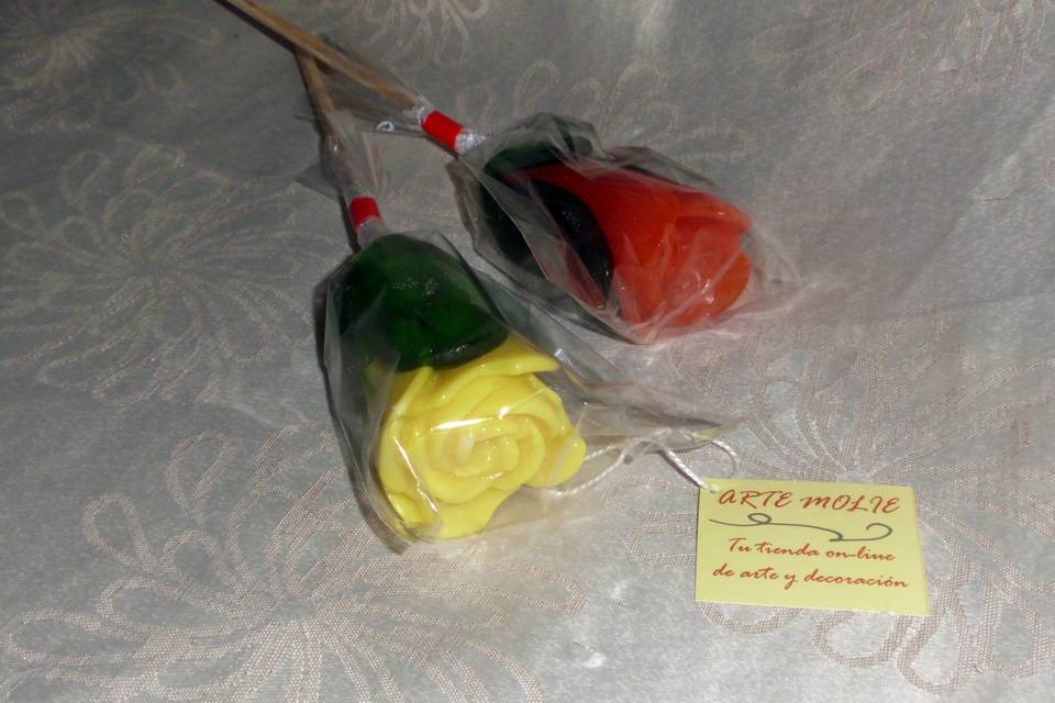 Rosas caramelo