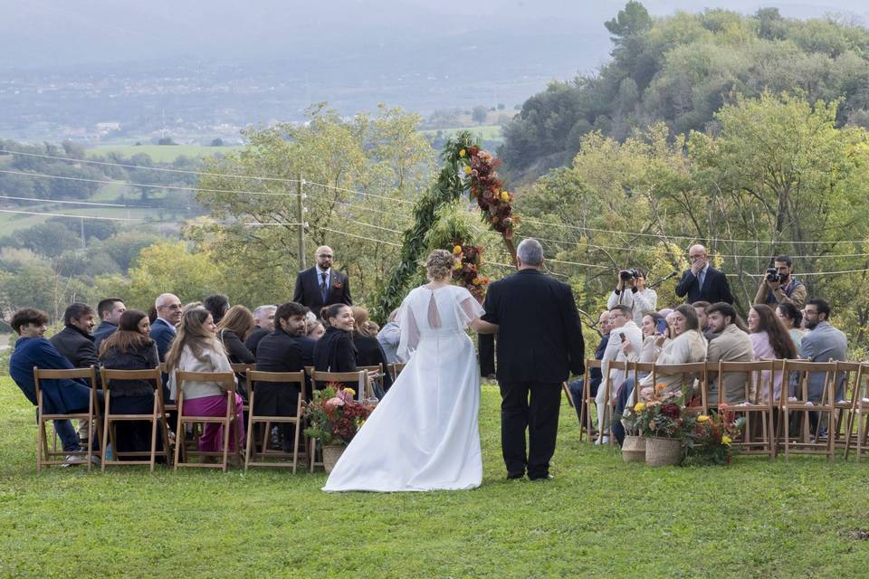 La entrada con El Montseny