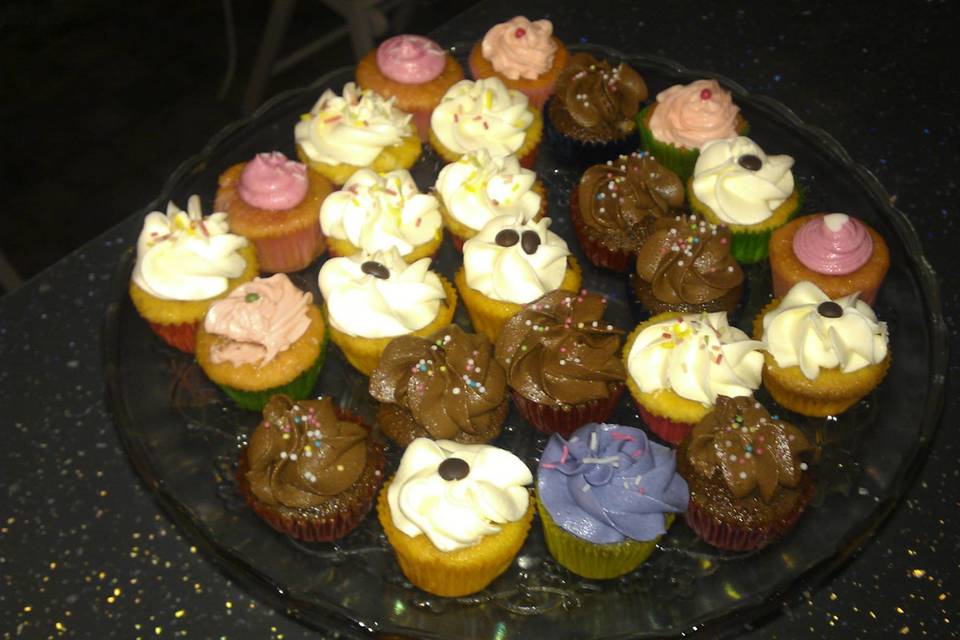 Variedad de cupcakes