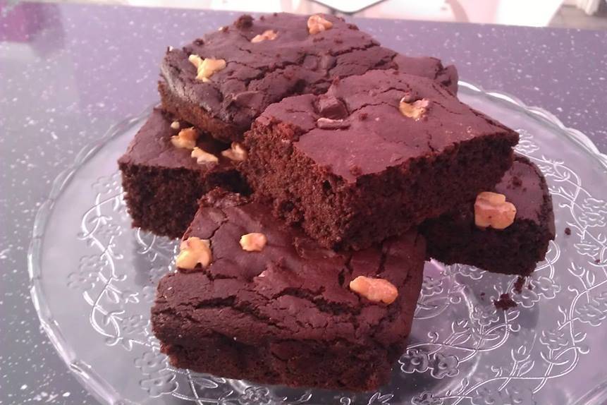 Browbie de chocolate y nueces