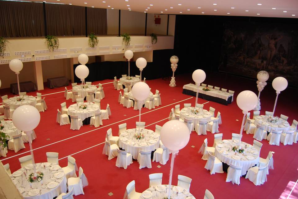 Sala para banquete de boda