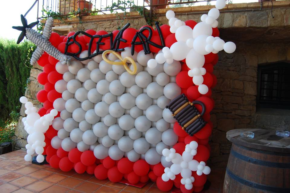 Decoración integral con globos