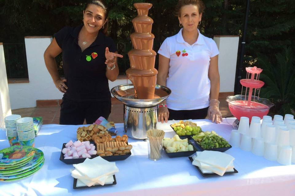 Fuente de chocolate pequeña