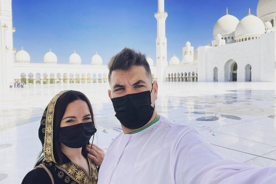Eder y Maider en Abu Dhabi