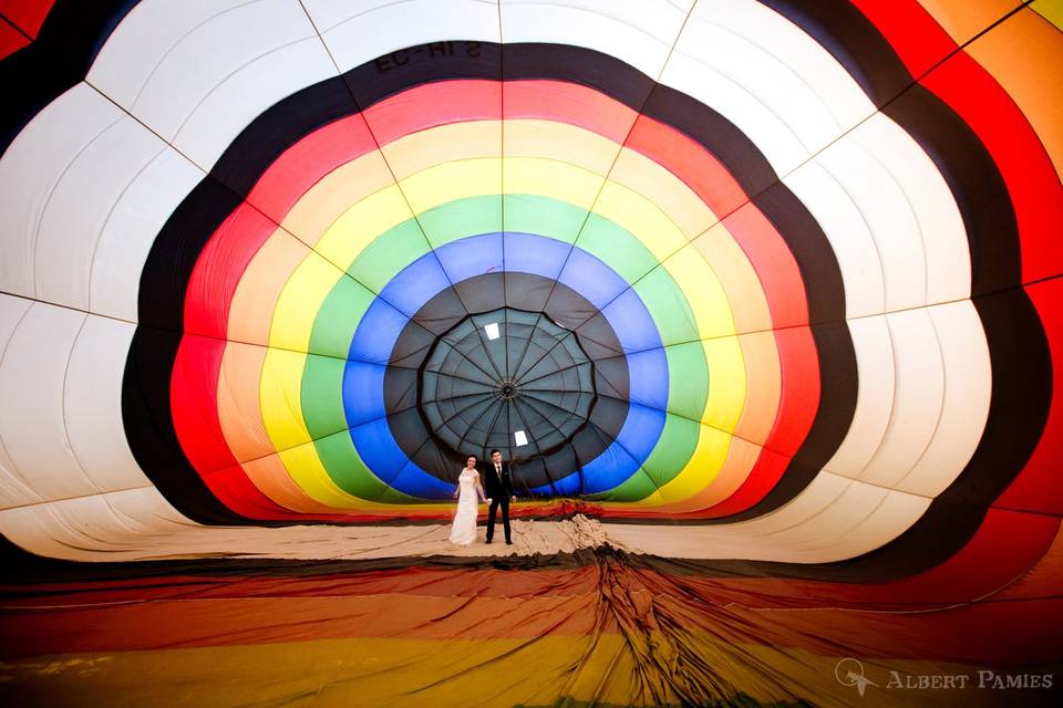 Novios en Globo Aerostático